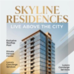 Blurred real estate ad thumbnail