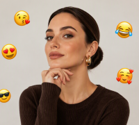 Das erste bild des beispielvideos mit stickers