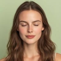Miniature d’une femme aux yeux fermés
