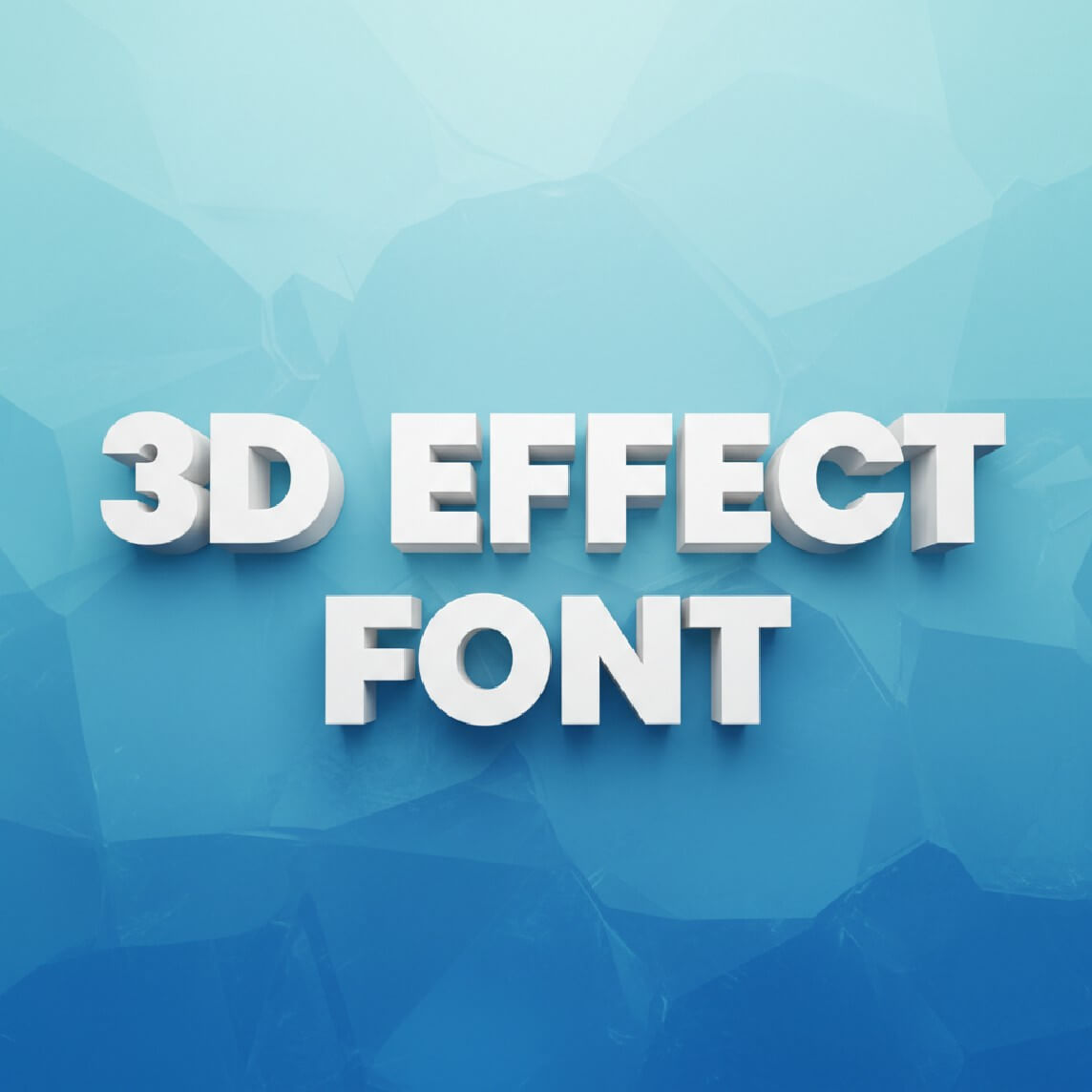 3D Effect Logo Font