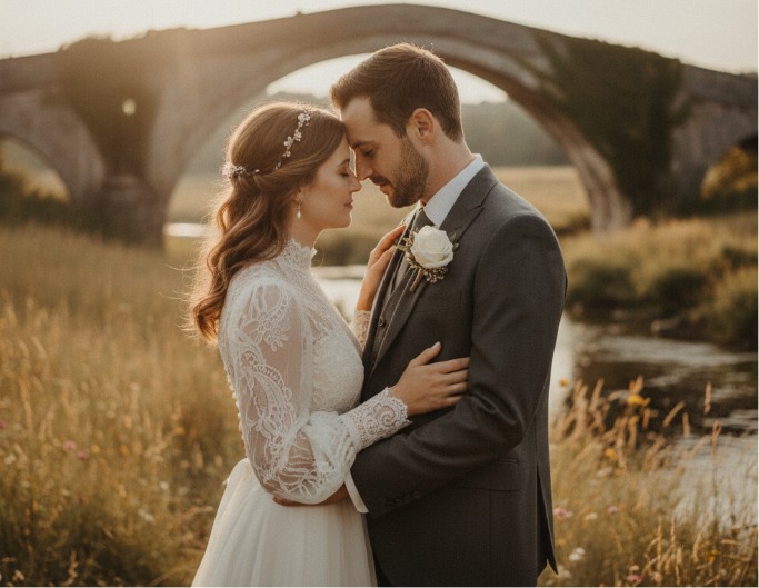 AI European Wedding Photo