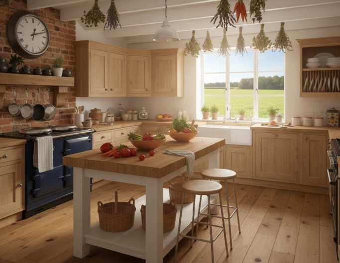 AI Farmhouse Kitchen Design