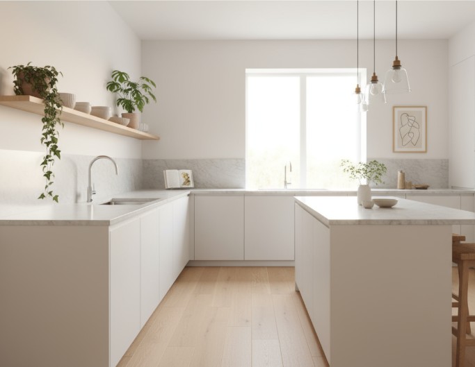 AI Scandinavian Kitchen Design