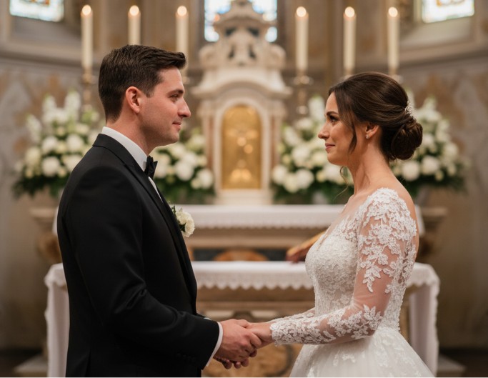 AI Traditional Wedding Photo