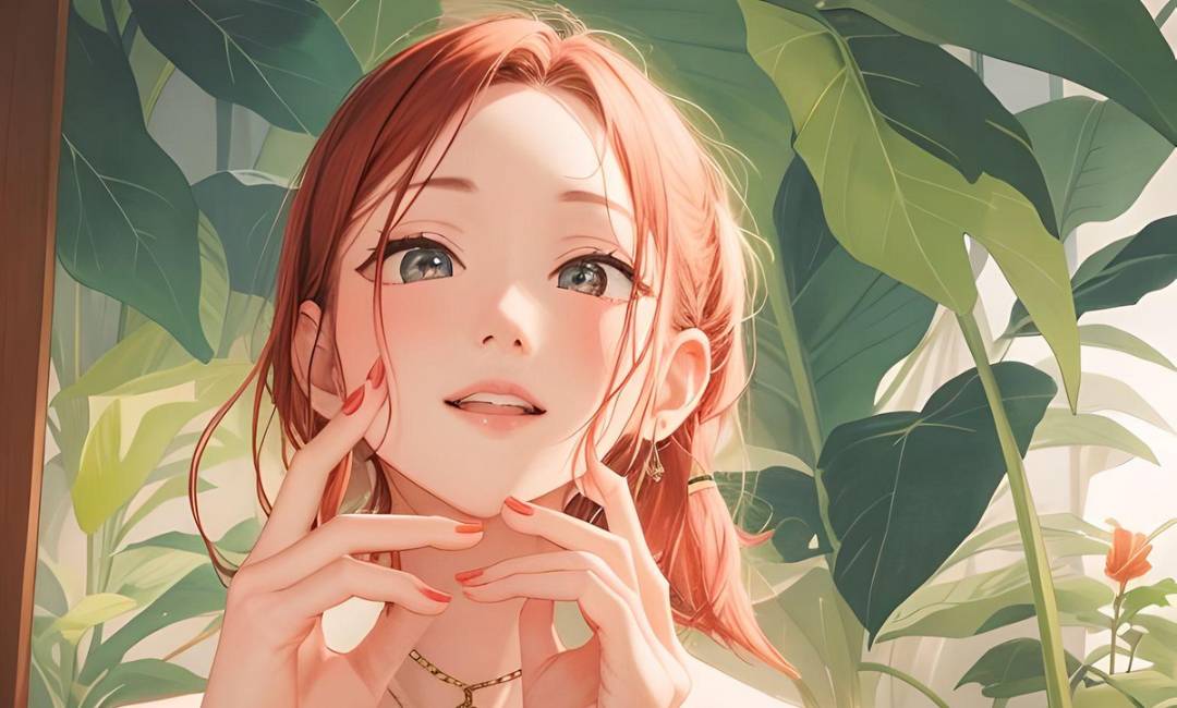 KI-generiertes Cartoon-Mädchen