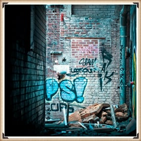 Add a classy frame to a street art photo
