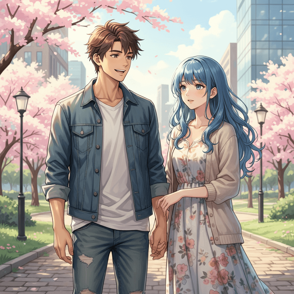 Anime characters with realistic anatomy and natural facial expressions