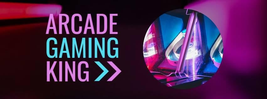 Шаблон обложки Facebook для профиля Arcade Gaming King