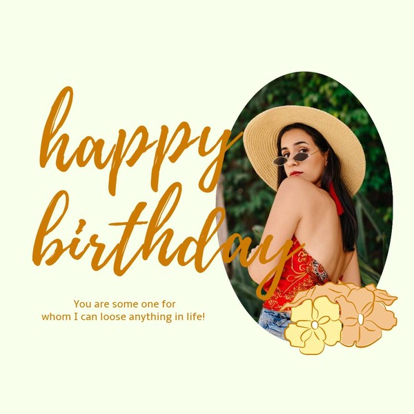 誕生日フレームのデザイン