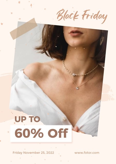 Black Friday Branding Accessory Promotion Discount Poster Ad