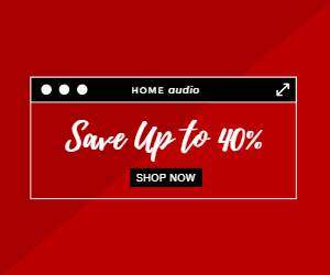 Black Friday Home Audio Sale Medium Rectangle Display Ad
