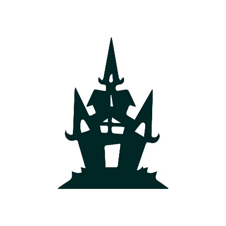 Black Haunted House Emoji
