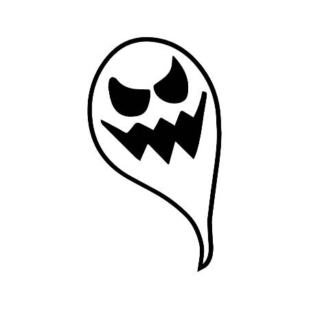 Black Scream Ghostface Halloween Emoji