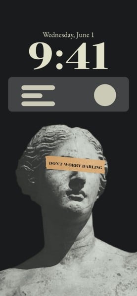 黒と白の彫刻クールな携帯電話の背景