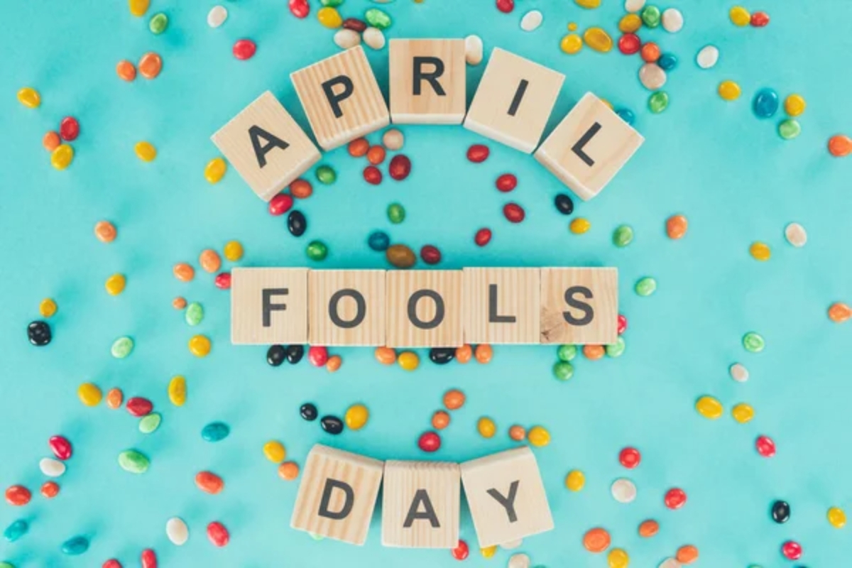 Blue April Fools Day Picture