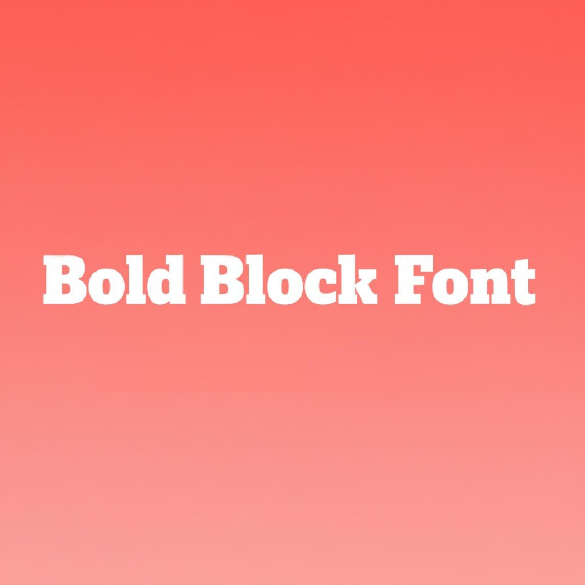 Bold Block Logo Font