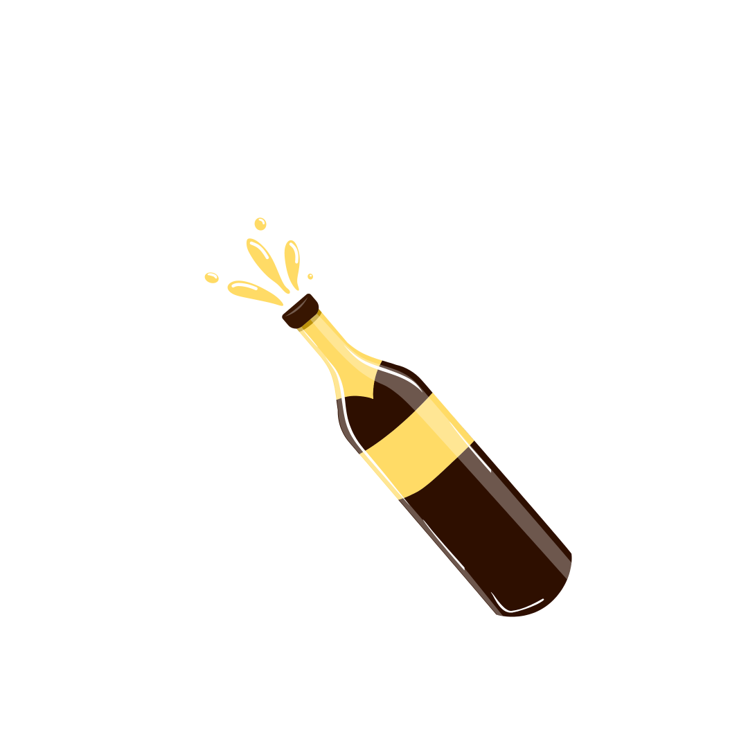 Bottle With Popping Cork Emoji