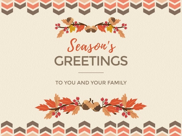 Business Thanksgiving card