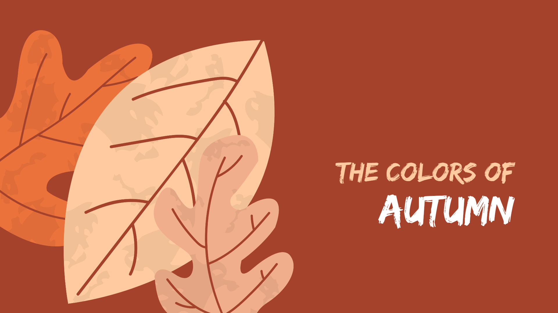 Cartoon Leaves Thanksgiving Wallpaper