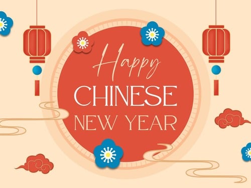 Chinesische Mondneujahrskarte