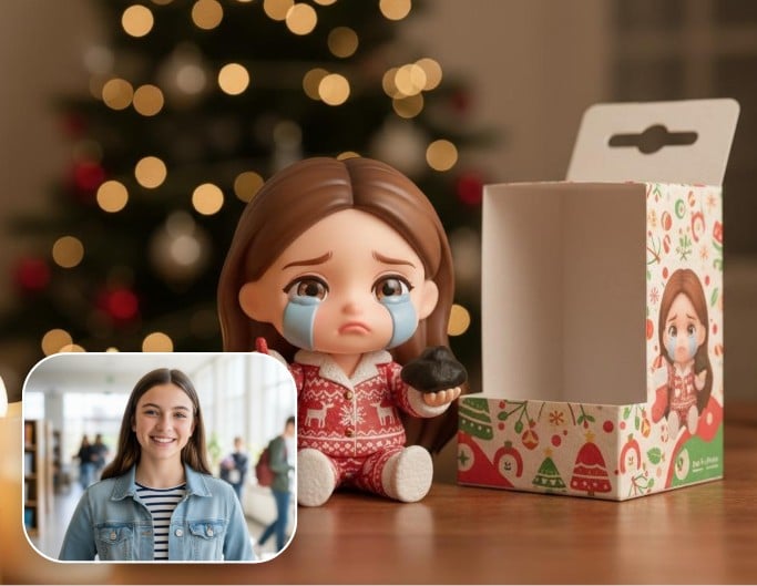 クリスマス3Dアクションフィギュアスタイル