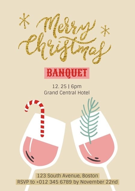 Christmas Banquet Invitation