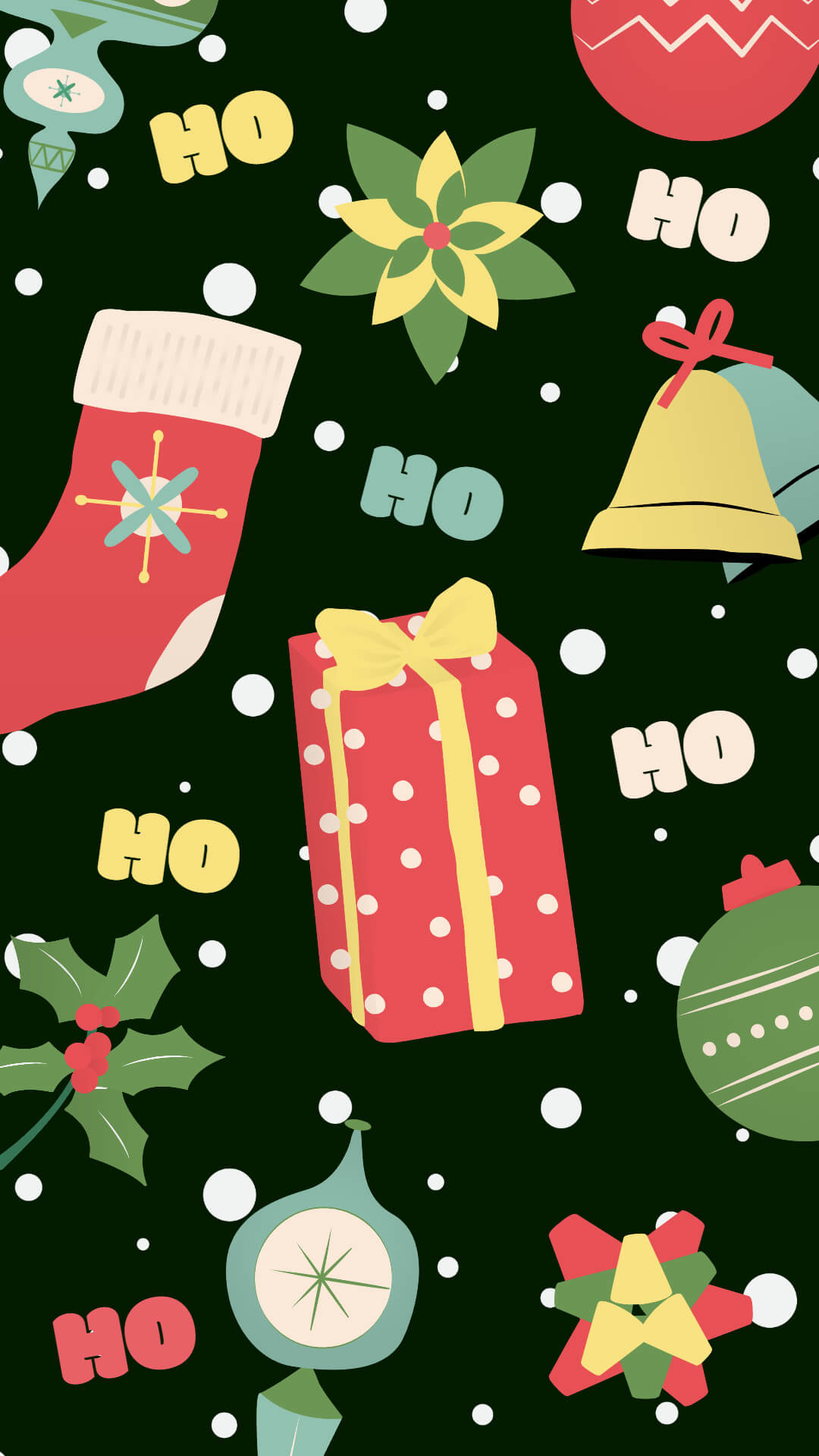 Christmas Mobile Wallpaper Template