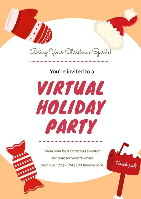 Christmas Virtual Party Invitation