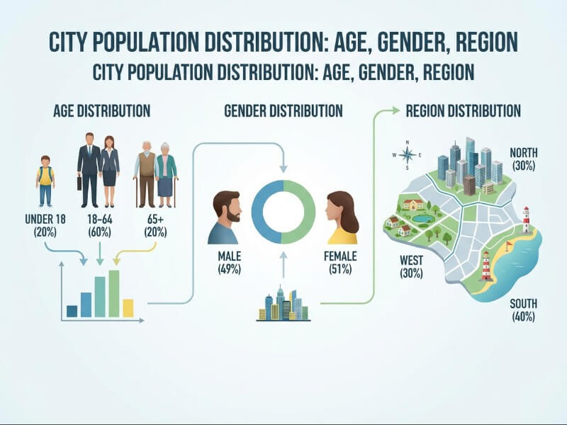 City Population Structure Visualization