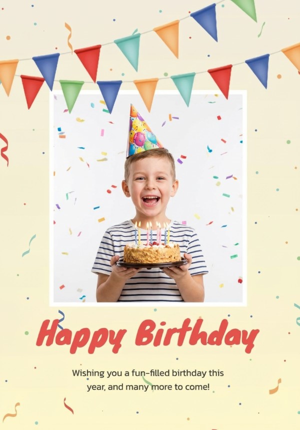 Colorful Birthday Invitation