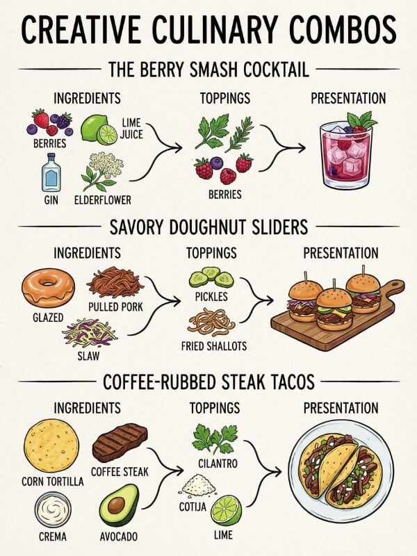Creative Beverage or Dish Combinations