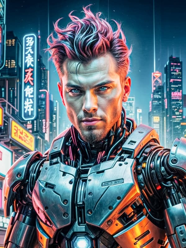 Cyberpunk Male Portrait