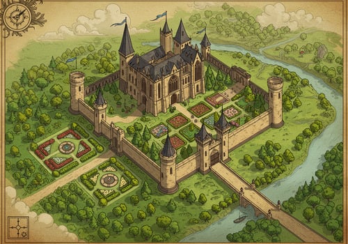 DnD Map Generator AI Online Free - DnD Castle Map Generator 