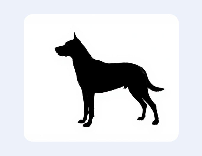Hund-Silhouette