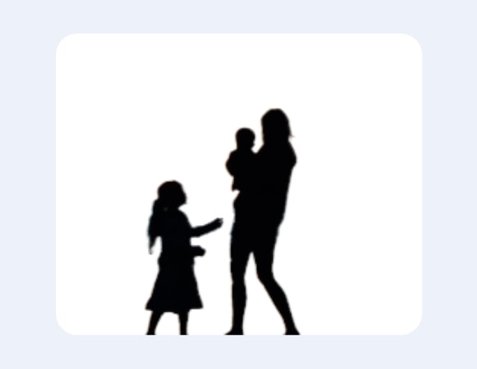 Familie-Silhouette