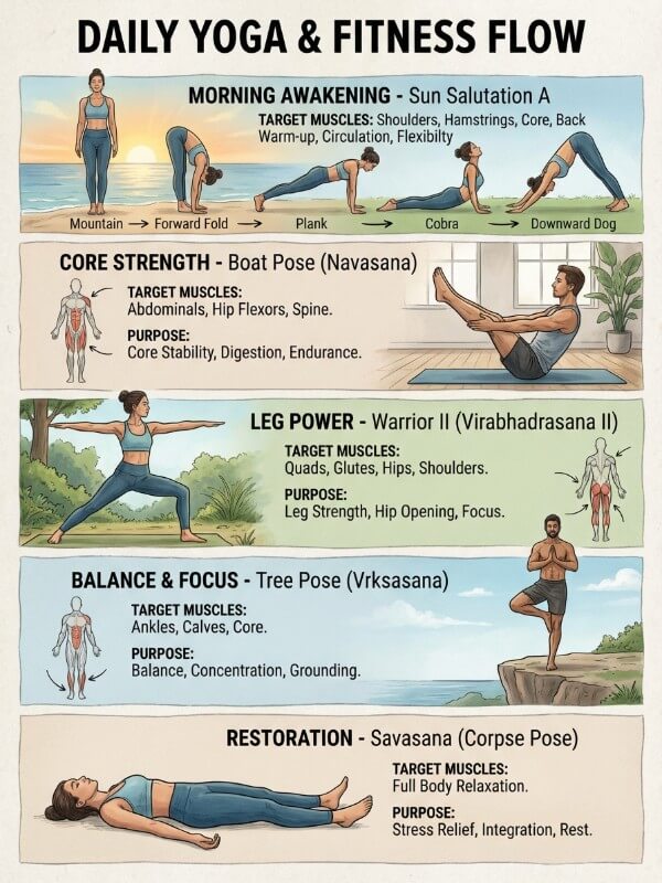 Fitness or Yoga Routine Inspiration
