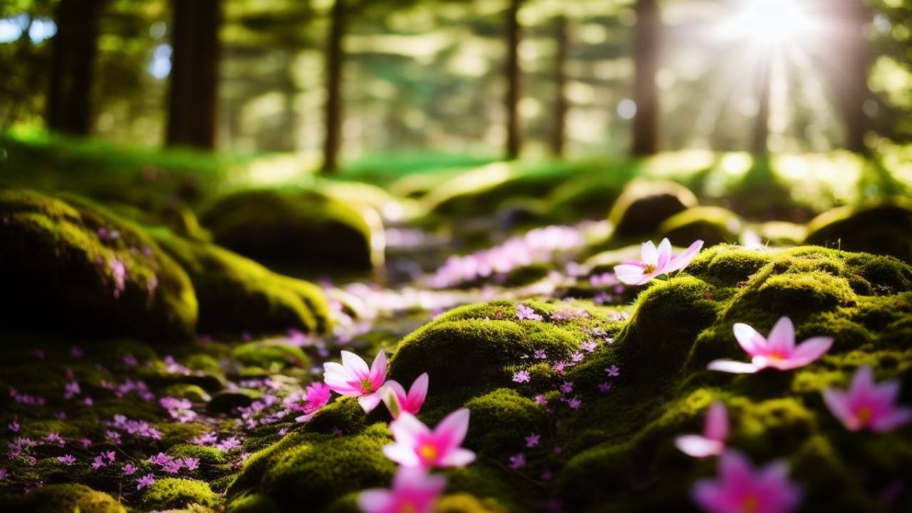 Image d'arrière-plan de forêt