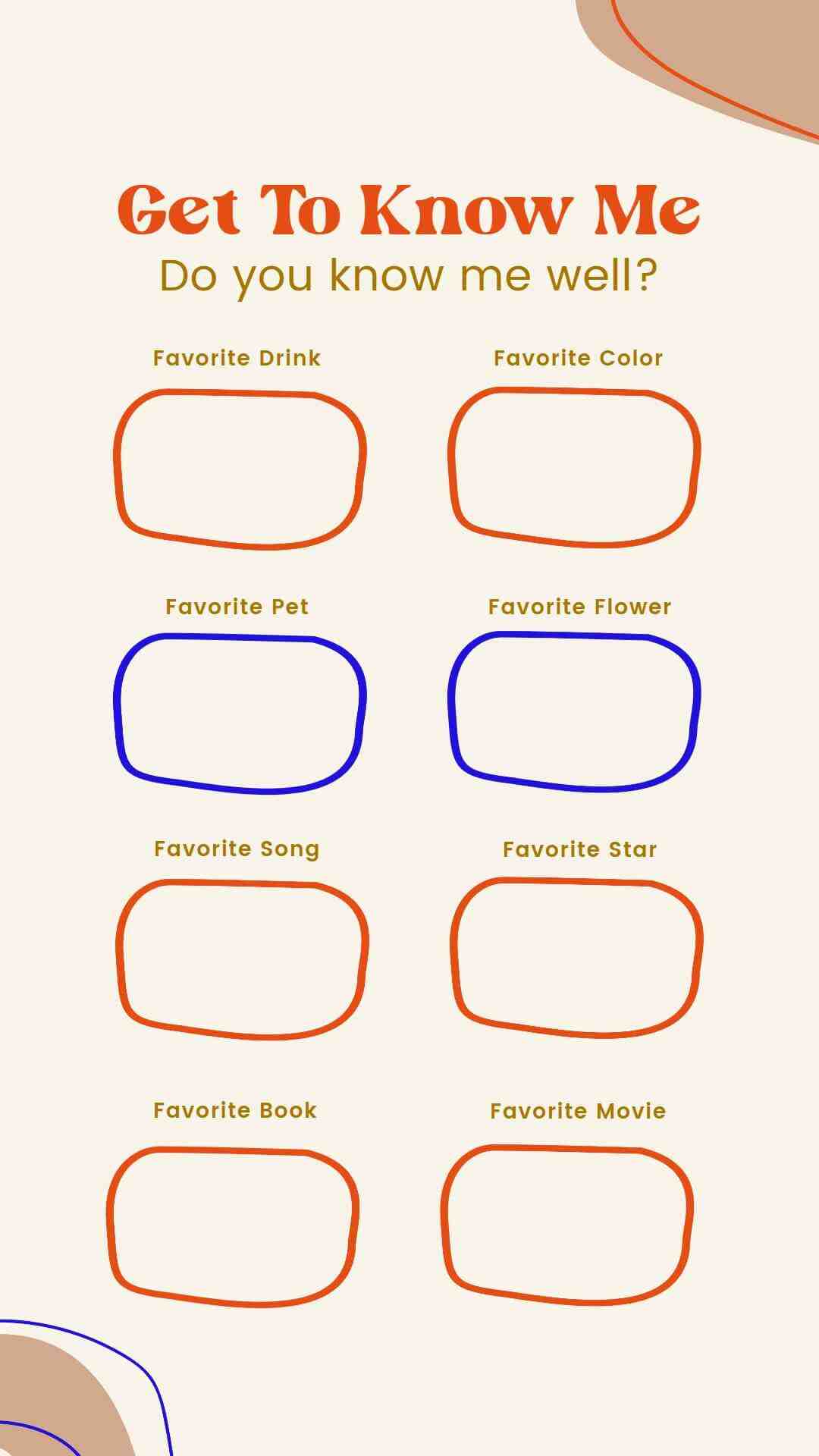 Get To Know Me On Instagram Social Media Questions Instagram Story