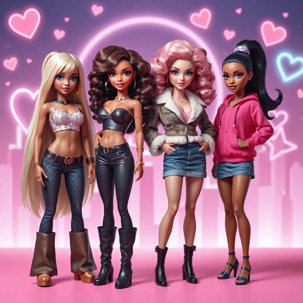 Group Bratz Dolls