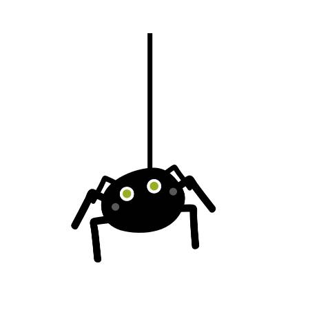 Halloween Hanging Spider Emoji