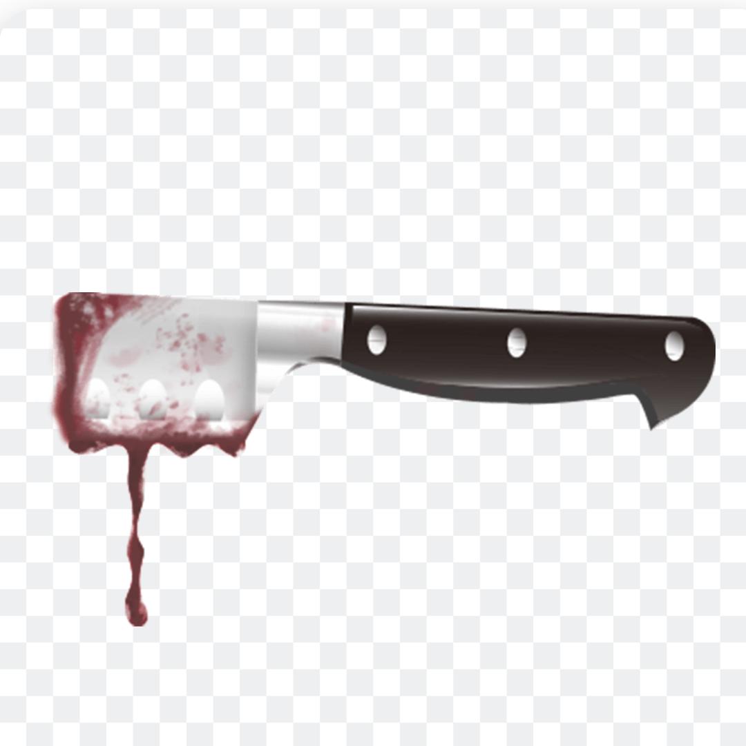 Halloween bloody knife png image