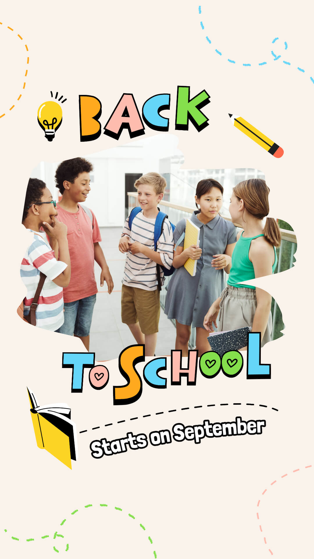 Happy Back To School Photo Collage