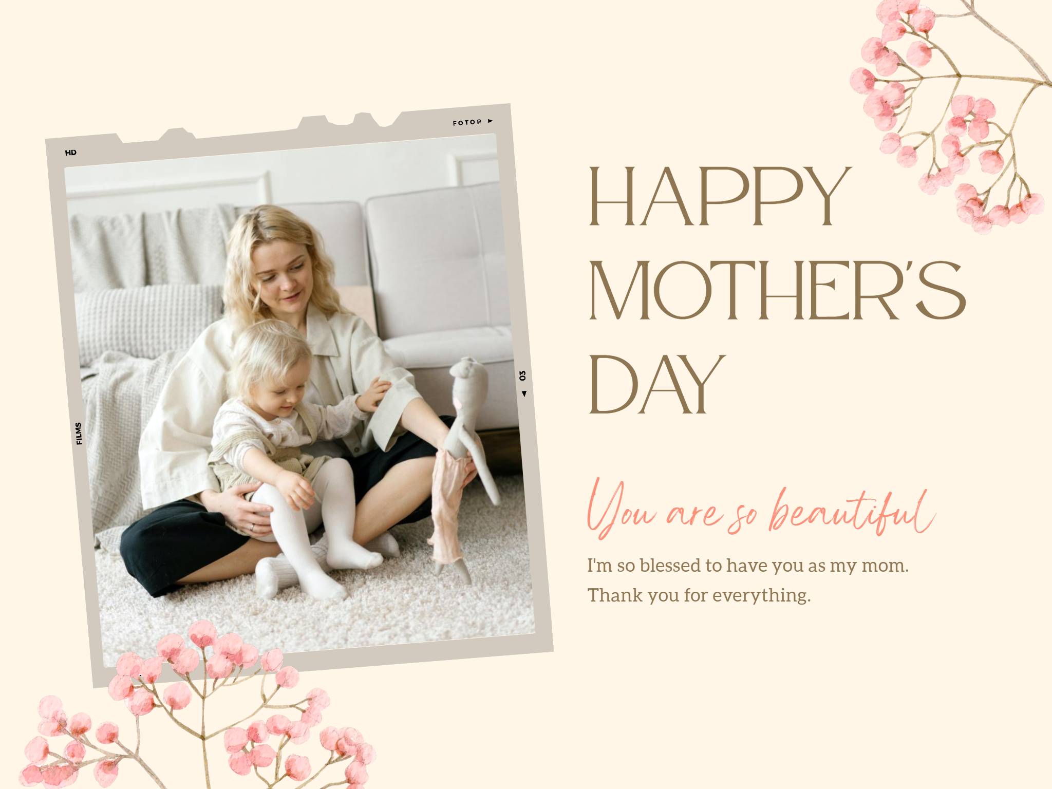 Happy Mothers Day Greeting Card