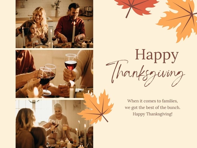 Happy Thanksgiving photo card