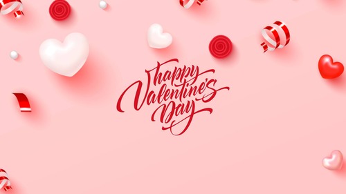 Aesthetic Valentine's Day Wallpaper Template - Edit Online