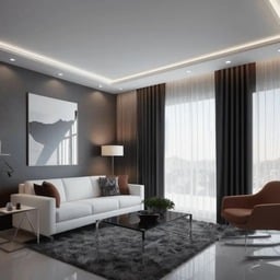 Fotor AIによって生成された家のインテリアデザイン