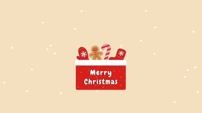 Illustration Cartoon Merry Christmas Desktop Wallpaper