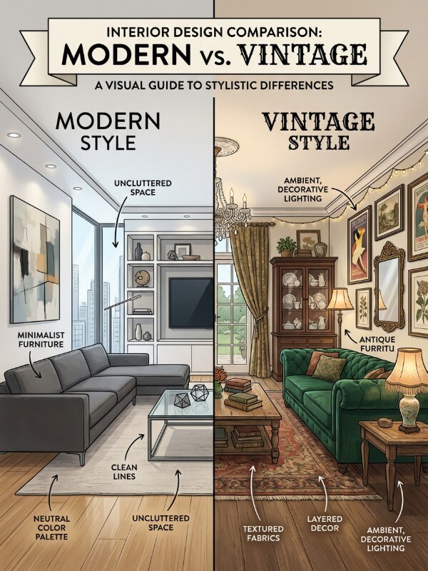 Interior Design Style Comparison