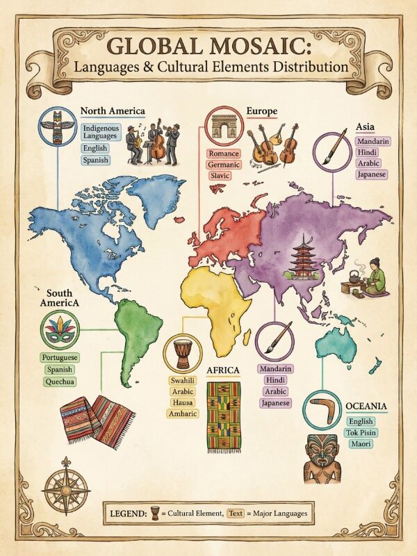 Language or Cultural Knowledge Distribution