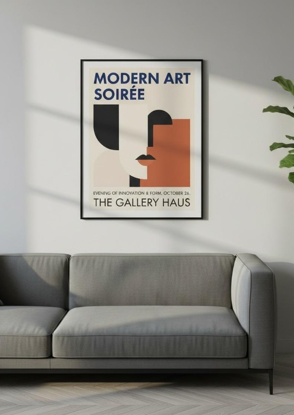 Living Room Poster Mockup